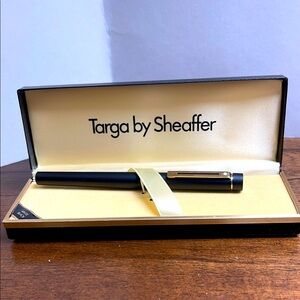 Sheaffer Targa Black and Gold Pen. New in box